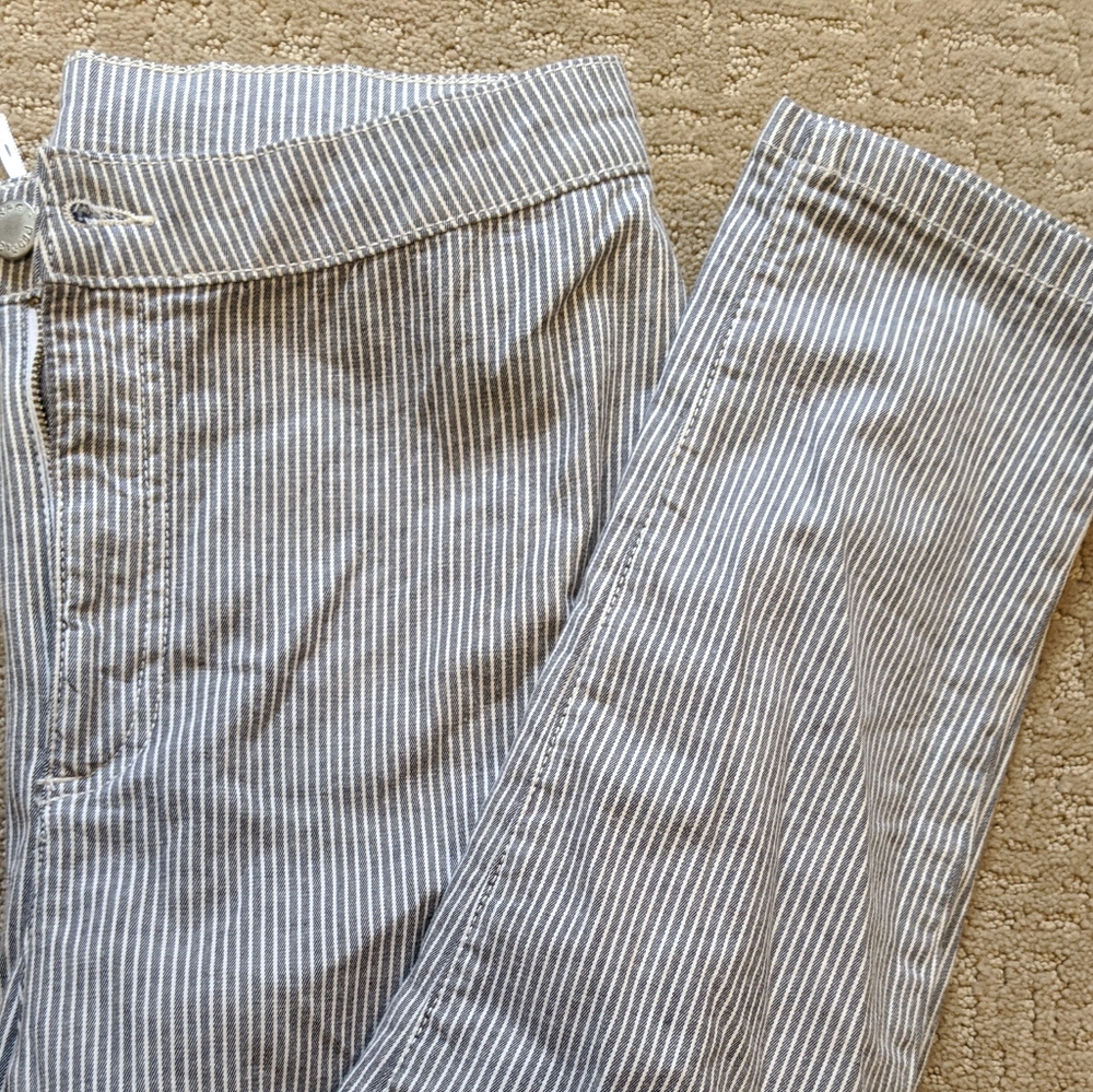 Free people skinny leg striped pants sz 32